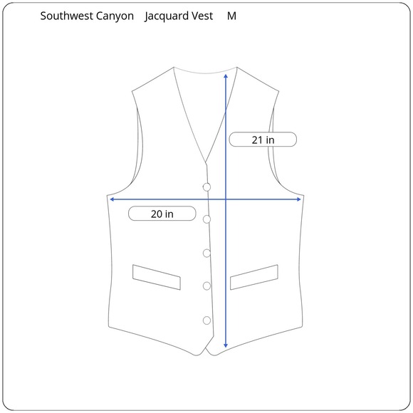 VTG 90s Southwest Canyon Womens M Geometric Jacquard Crop Vest Western Cowgirl‎ - Picture 6 of 6